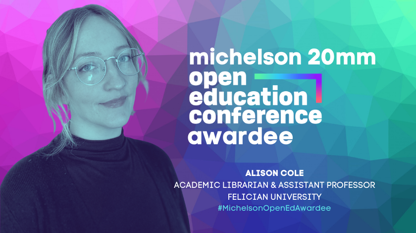 Alison Cole Open Education Conference Attendee on open educational resources
