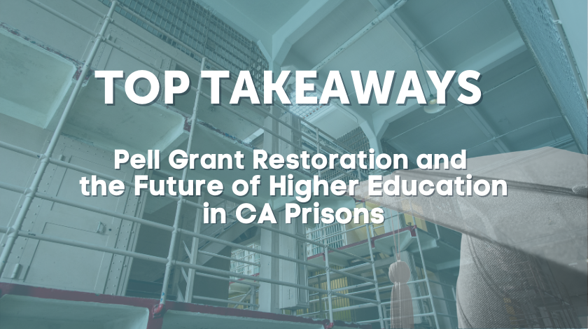 Top Takeaways Pell Grant Restoration Event