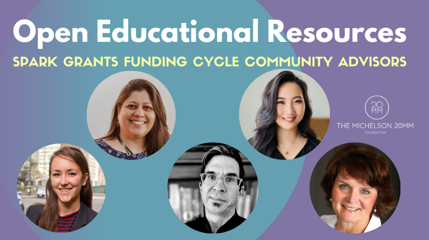 Get to Know the OER Spark Grant Community Advisors Who Will Guide Our Work