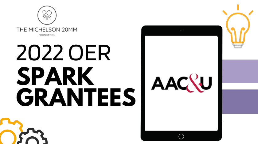 AAC&U’s Institute on Open Educational Resources to Help Five College Campuses Launch Their OER Adoption Plans