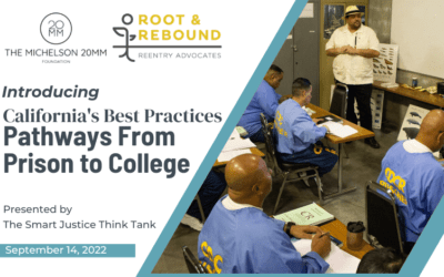 Introducing California’s Best Practices: Pathways From Prison to College