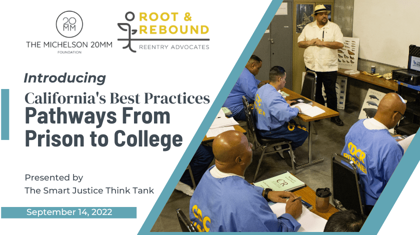 Introducing California’s Best Practices: Pathways From Prison to College