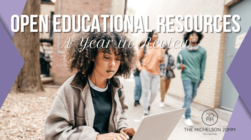 New Year, New Opportunities to Advance Open Educational Resources