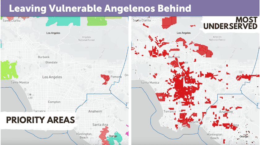 Inaccurate CPUC Priority Area Maps Leave Vulnerable Angelenos Behind
