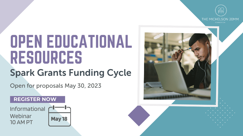 2023 Open Educational Resources Spark Grants Funding Cycle Informational Webinar