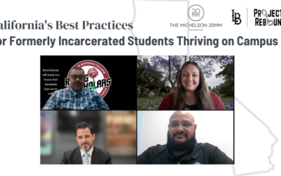 Community, Representation, and JEDI: How Formerly Incarcerated Students Can Thrive on Campus