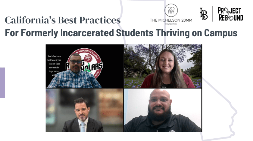 California’s Best Practices For Formerly Incarcerated Students Thriving on Campus