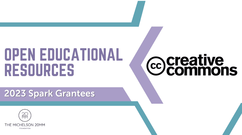 Creative Commons Open Educational Resources Spark Grantee