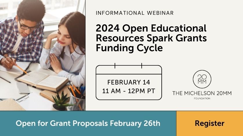 2024 open educational resources spark grants informational webinar
