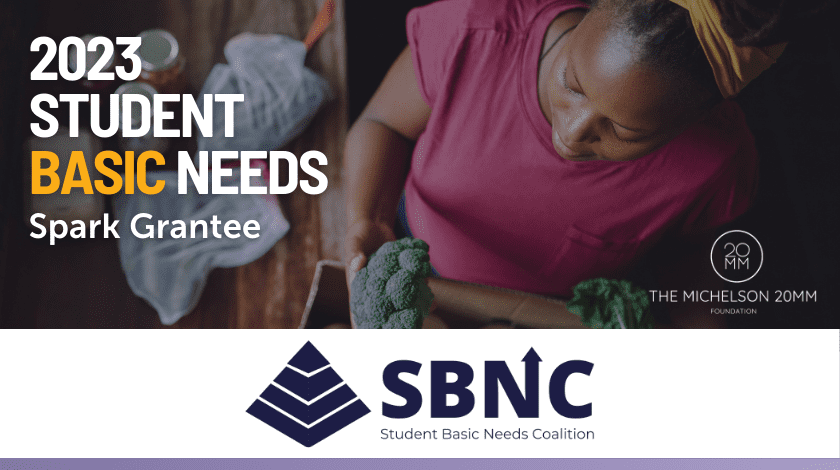 SBNC 2023 Student Basic Needs Spark Grantee