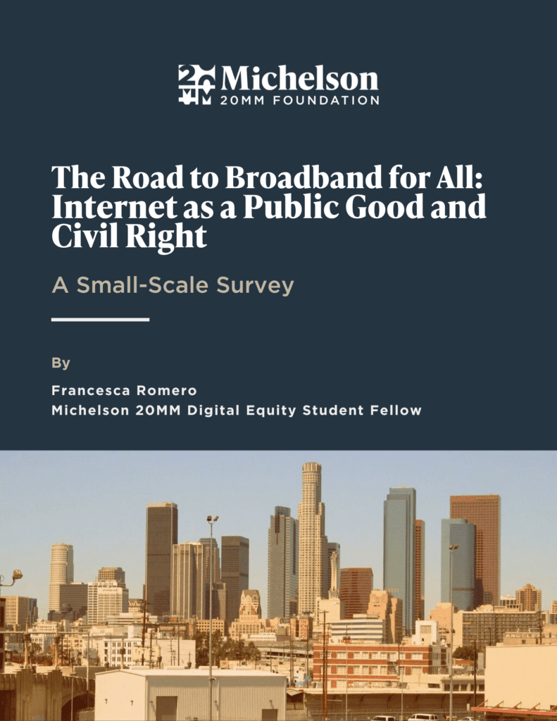 The Road to Broadband for All: Internet as a Public Good and Civil Right